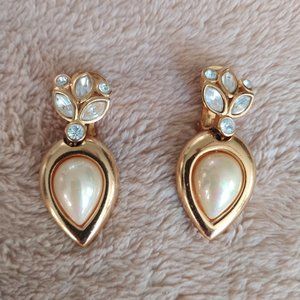 Snap On Pearl Earrings